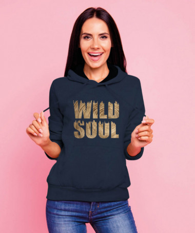Wild soul Felpa Premium con cappuccio Donna