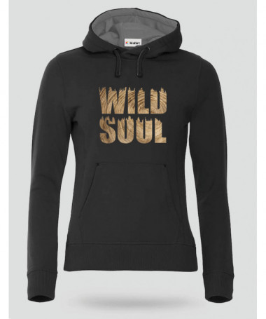 Wild soul Felpa Premium con cappuccio Donna