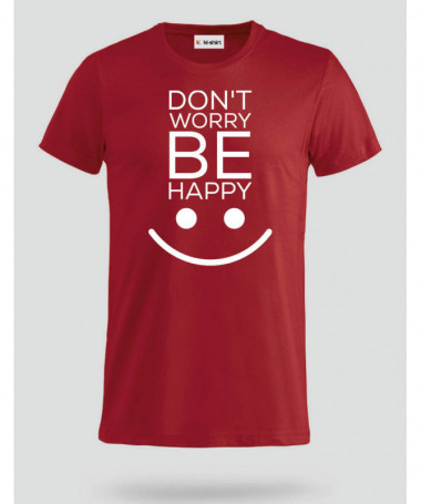 Dont worry be happy T-shirt Basic Uomo