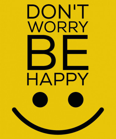Dont worry be happy T-shirt Basic Donna