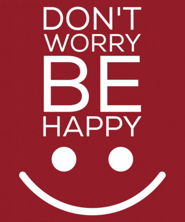 Dont worry be happy T-shirt Basic Donna