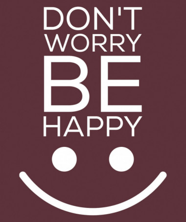 Dont worry be happy T-shirt Basic Donna