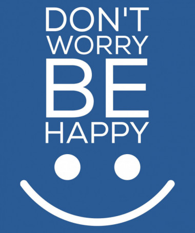 Dont worry be happy T-shirt Basic Donna