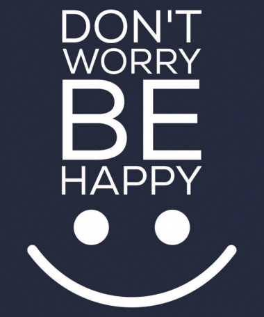 Dont worry be happy T-shirt Basic Donna