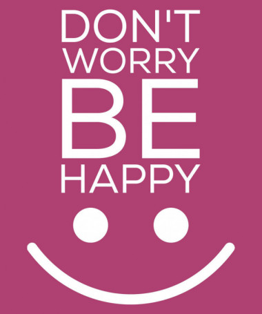Dont worry be happy T-shirt Basic Donna