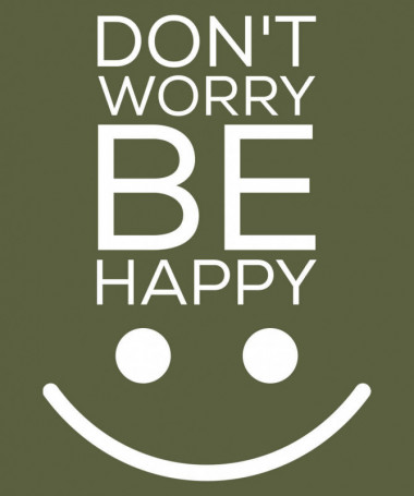 Dont worry be happy T-shirt Basic Donna