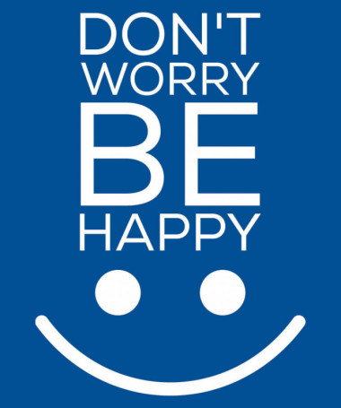 Dont worry be happy Felpa Premium con cappuccio Donna