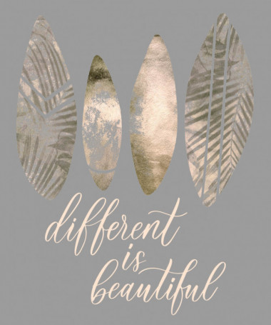 Different is beautiful  T-shirt Scollo V