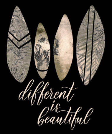 Different is beautiful Felpa Premium con cappuccio Donna