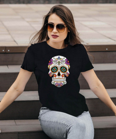Skull T-shirt Basic Donna
