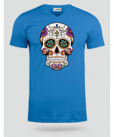 Skull  T-shirt Scollo V