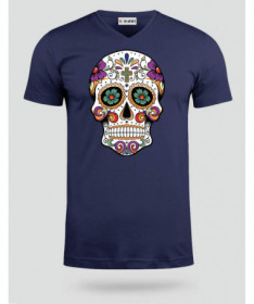 Skull  T-shirt Scollo V
