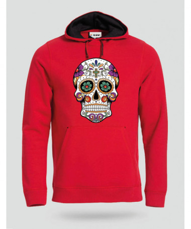 Skull Felpa Premium con cappuccio Uomo