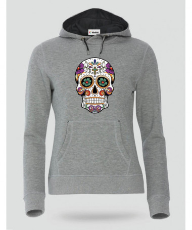 Skull Felpa Premium con cappuccio Donna