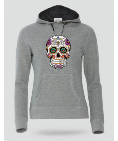 Skull Felpa Premium con cappuccio Donna