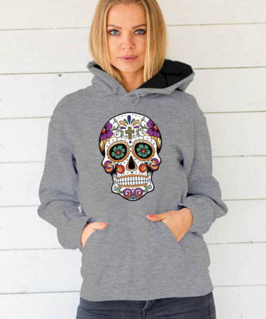 Skull Felpa Premium con cappuccio Donna