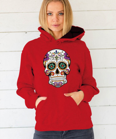 Skull Felpa Premium con cappuccio Donna