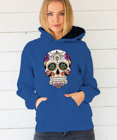 Skull Felpa Premium con cappuccio Donna