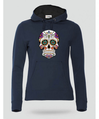 Skull Felpa Premium con cappuccio Donna
