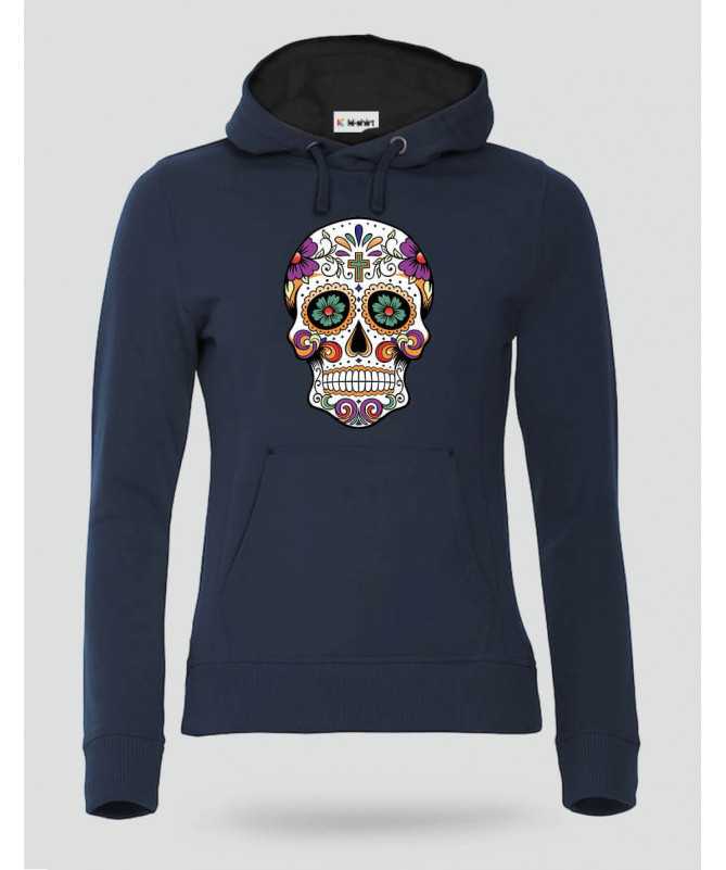 Skull Felpa Premium con cappuccio Donna