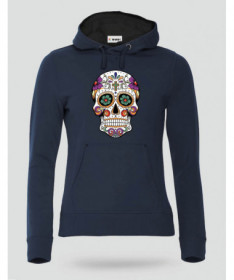 Skull Felpa Premium con cappuccio Donna