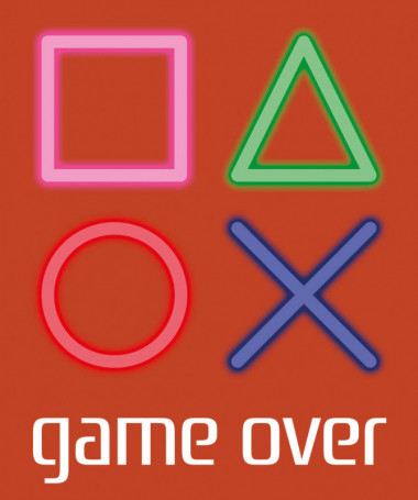 Simboli play station  T-shirt Scollo V