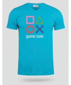 Simboli play station  T-shirt Scollo V