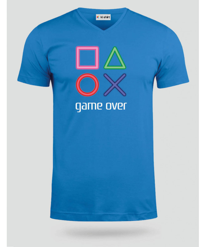 Simboli play station  T-shirt Scollo V