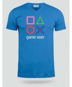 Simboli play station  T-shirt Scollo V
