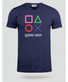 Simboli play station  T-shirt Scollo V
