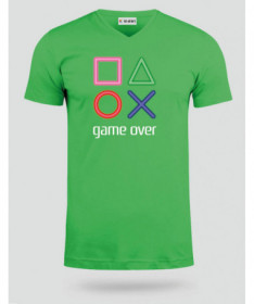 Simboli play station  T-shirt Scollo V
