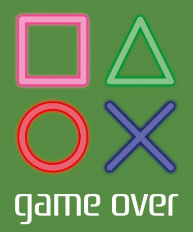 Simboli play station  T-shirt Scollo V