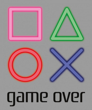 Simboli play station  T-shirt Scollo V