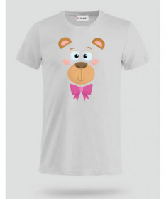 Orsetto fiocco rosa T-shirt Basic Uomo