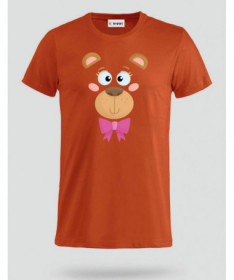 Orsetto fiocco rosa T-shirt Basic Uomo