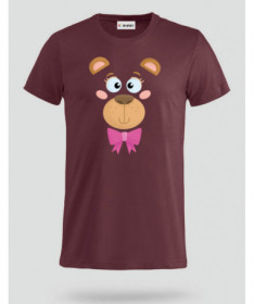 Orsetto fiocco rosa T-shirt Basic Uomo