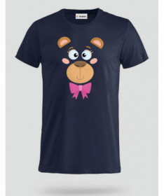 Orsetto fiocco rosa T-shirt Basic Uomo