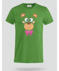 Orsetto fiocco rosa T-shirt Basic Uomo