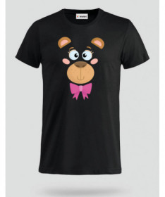 Orsetto fiocco rosa T-shirt Basic Uomo