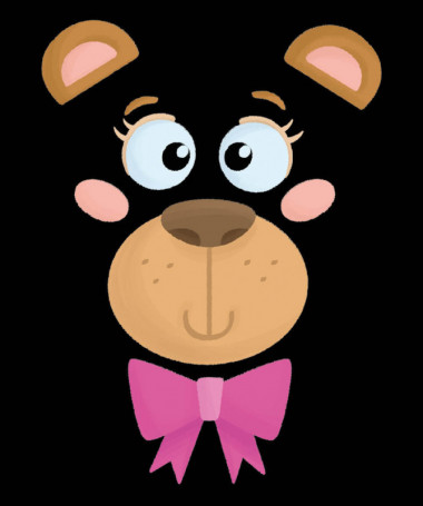 Orsetto fiocco rosa T-shirt Basic Uomo