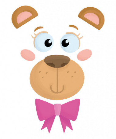 Orsetto fiocco rosa T-shirt Basic Donna