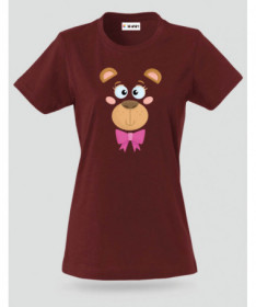 Orsetto fiocco rosa T-shirt Basic Donna