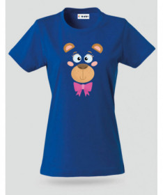 Orsetto fiocco rosa T-shirt Basic Donna