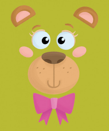 Orsetto fiocco rosa T-shirt Basic Donna