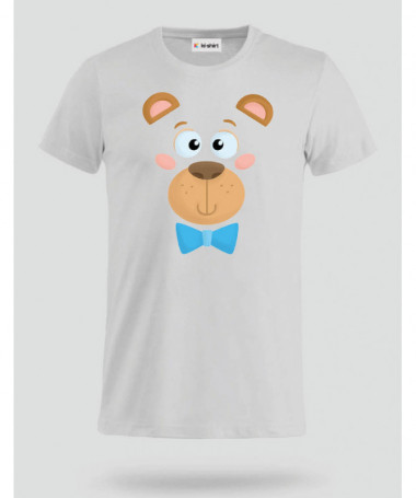 Orsetto fiocco blu T-shirt Basic Uomo