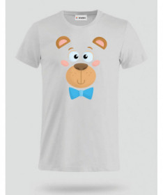 Orsetto fiocco blu T-shirt Basic Uomo