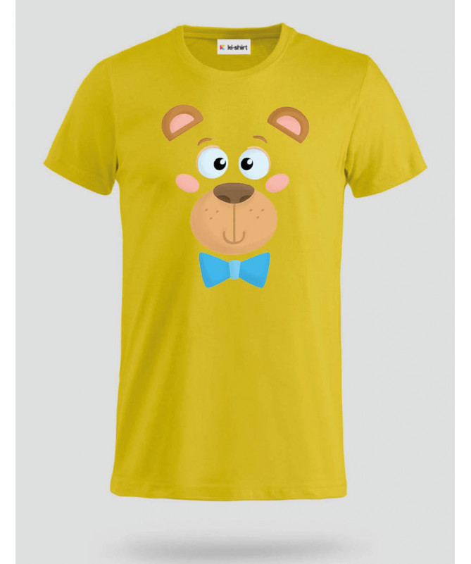 Orsetto fiocco blu T-shirt Basic Uomo