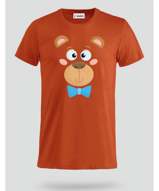 Orsetto fiocco blu T-shirt Basic Uomo