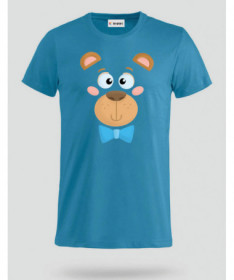 Orsetto fiocco blu T-shirt Basic Uomo