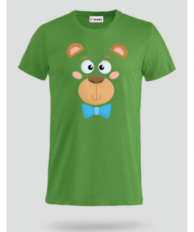 Orsetto fiocco blu T-shirt Basic Uomo